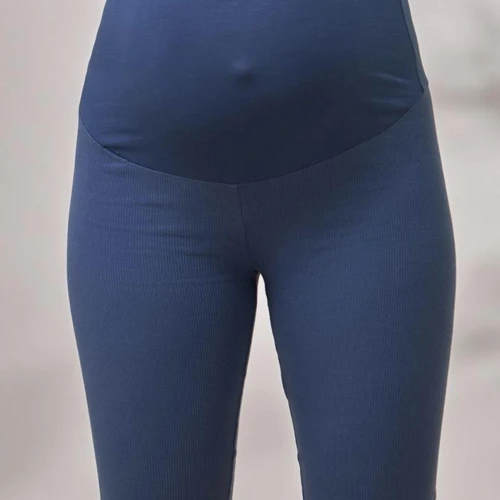 Colanți scurți pentru gravide Carry: blue jeans