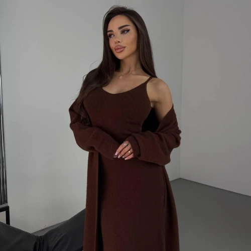 Set cardigan cu rochie