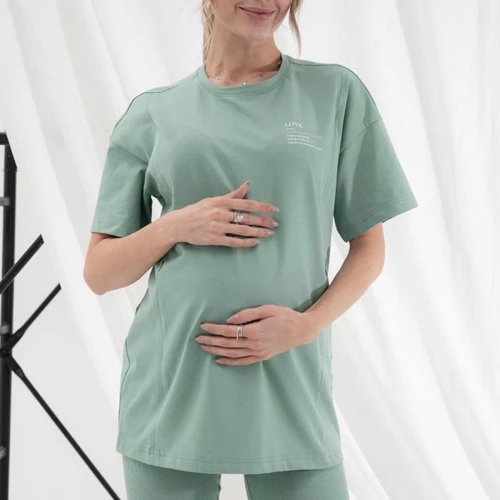 Colanți scurți pentru gravide Carry: Verde