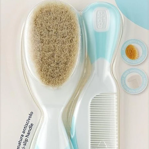 Set perie si pieptene Chicco Albastru