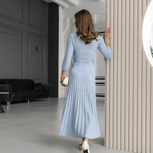 Rochie Romance albastru deschis