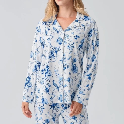 Pijama termică cu mânecă lungă și nasturi – model 18222
