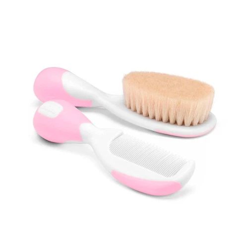 Set perie si pieptene Chicco  Roz