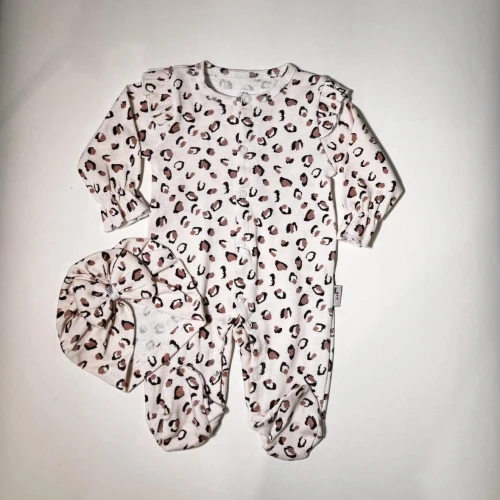 Salopetă cu turban - leopard