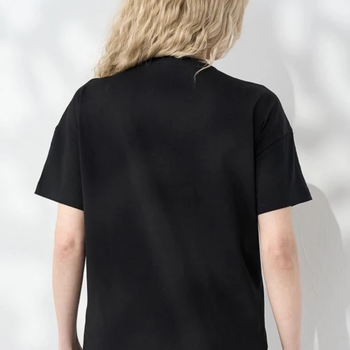 Tricou sarcină și alăptare Goldie negru