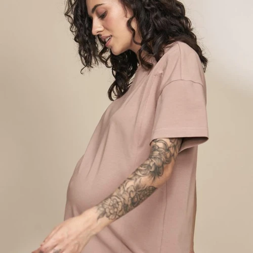 Tricou sarcină și alăptare Muse capuccino