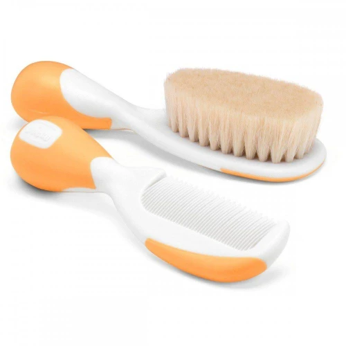 Set perie si pieptene Chicco Galben