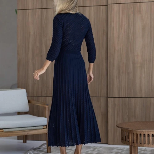 Rochie Romance albastru închis