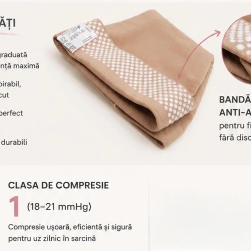 Ciorapi compresivi bej