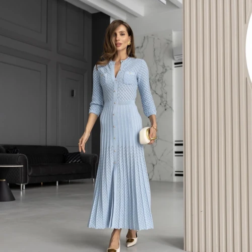 Rochie Romance albastru deschis