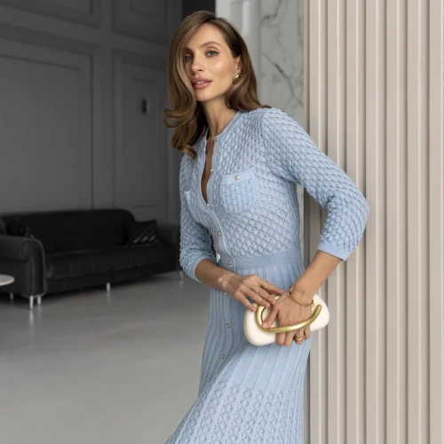 Rochie Romance albastru deschis