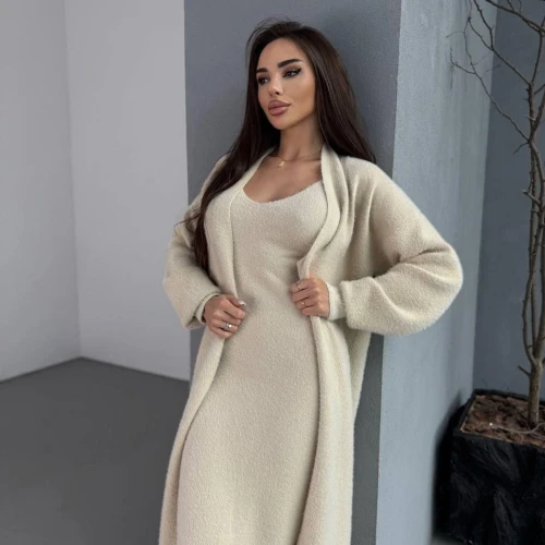 Set cardigan cu rochie