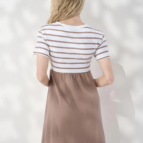 Rochie Becky capucino