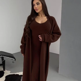 Set cardigan cu rochie