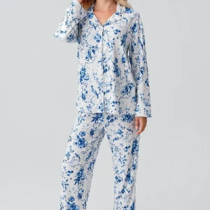 Pijama termică cu mânecă lungă și nasturi – model 18222