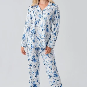 Pijama termică cu mânecă lungă și nasturi – model 18222