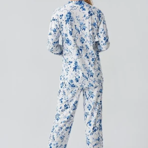 Pijama termică cu mânecă lungă și nasturi – model 18222