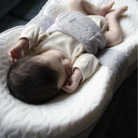 BabyJem Tummy My First Bed saltea antialunecare