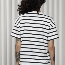 Tricou sarcină și alaptare Kirby alb/negru