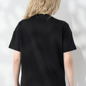 Tricou sarcină și alăptare Goldie negru