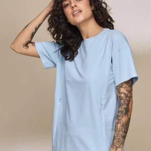 Tricou sarcină și alăptare Muse albastru