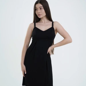 Set pentru maternitate halat și cămașa  24182/25318 negru