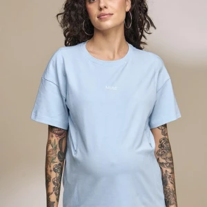 Tricou sarcină și alăptare Muse albastru