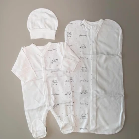 Set prematur salopetă+cocon