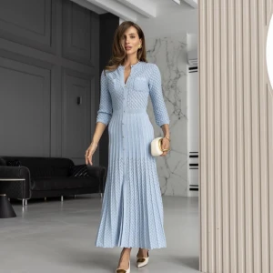 Rochie Romance albastru deschis