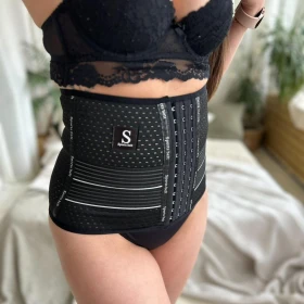 Corset pospartum cu dublu benzi